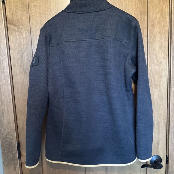 Ascend Fleece Lined Sweater Jacket Fitted Full Zip Women's Pockets Sz XL EUC - Picture 11 of 12